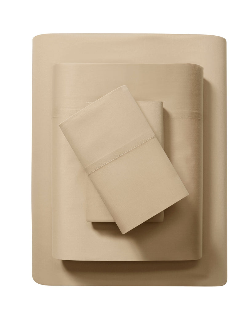 Organic Cotton Sateen Sheets, 300 Thread Count, Silver Color